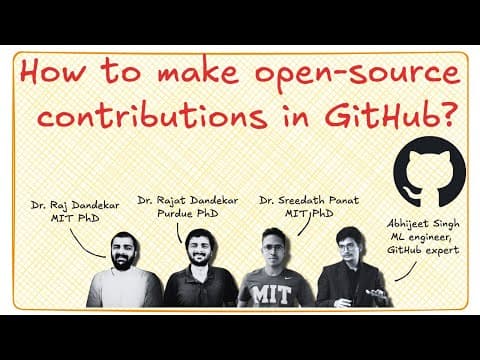 Thumbnail for How to make open source contributions in GitHub? [Lecture 20] by Vizuara