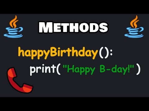 Thumbnail for METHODS in Java are easy 📞 by Bro Code