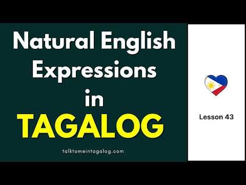 Thumbnail for Tagalog-English Speaking Practice Lesson 43 | Natural English Expressions in Tagalog by Talk to Me in Tagalog