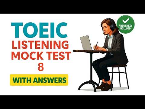 Thumbnail for TOEIC Full Listening Test 8 | With Answers | NEW (2025) #toeic #toeiclistening by TEST SUCCEED TOEIC