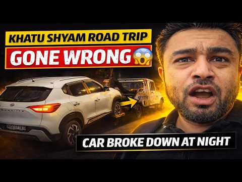 Thumbnail for Khatu Shyam Road Trip Gone Wrong 😱 Car Broke Down at Night | Delhi Mumbai Expressway Vlog by Traveller Vivek