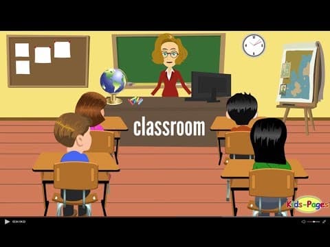 Thumbnail for School Objects, Subjects and Building by Easy English
