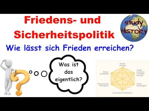 Thumbnail for Frieden und wie er erreicht werden kann I Internationale Beziehungen und Internationale Politik by Study History