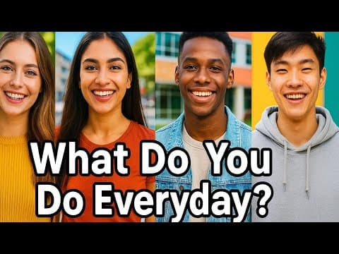 Thumbnail for What Do You Do Every Day? | Daily Routine in Simple English (A2 Level Listening) by Easy Learn English Podcast