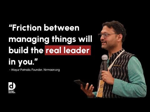 Thumbnail for Mayur Patnala on Making Real World Change | Design Darshan #1 (CVP Edition) by BITS Design School Mumbai