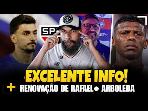 Thumbnail for EXCELENTE NOTÍCIA NO SPFC!!! 110 MILHÕES | RENOVAÇÃO DE RAFAEL | ARBOLEDA DEU CANO; NOVO DIRETOR E+ by Teclas Daniel