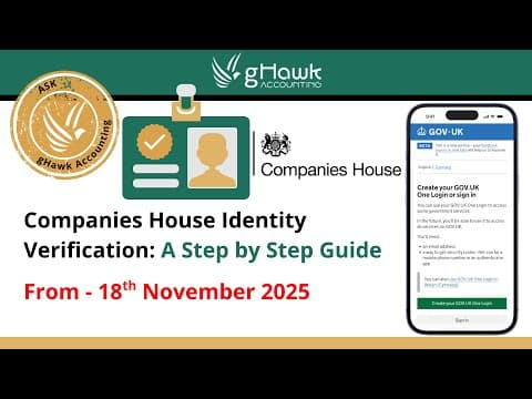 Thumbnail for Companies House Identity Verification: A Step-by-Step Guide for UK Directors by gHawk Accounting