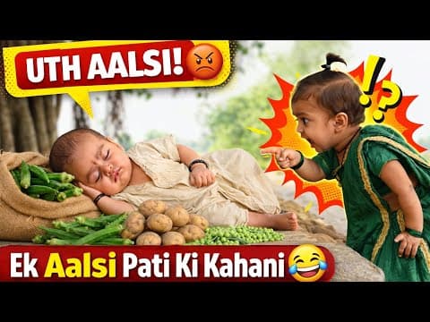 Thumbnail for Ek Aalsi Pati Ki Kahani | Alasi kallu | Pooja and cute Baby Boy Kallu | Full Comedy Video by Tunnel Entertainment