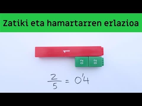 Thumbnail for Zatiki eta hamartarren erlazioa by Matematika gertutik