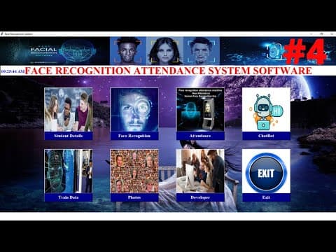Thumbnail for 4/9 - Advance Face Recognition Student Attendance System Project in Python OpenCV(Haarcascade) by CodeWithKiran