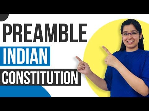 Thumbnail for Preamble of Indian Constitution | Importance of Preamble | Indian Polity by Priya Jain