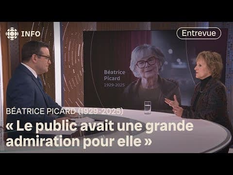Thumbnail for Décès de la comédienne Béatrice Picard : entrevue avec Lorraine Pintal by Radio-Canada Info