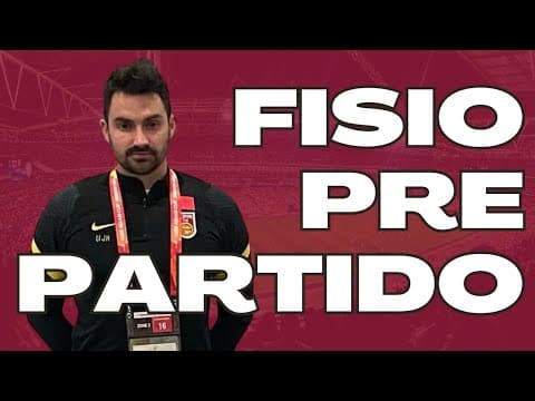 Thumbnail for QUÉ HACER COMO FISIO ANTES DE UN PARTIDO DE FÚTBOL | Formación para fisios by Josevi Piris - Millennial Fisio