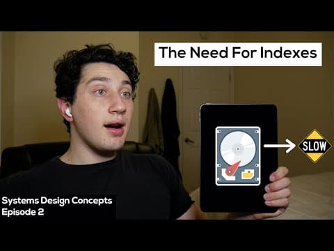 Thumbnail for Database Indexes: What do they do? | Systems Design Interview: 0 to 1 with Google Software Engineer by Jordan has no life