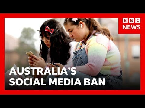Thumbnail for Australia's social media ban for children has left big tech scrambling | BBC News by BBC News