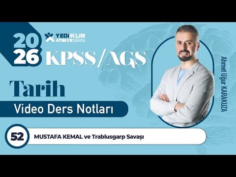 Thumbnail for 52 - MUSTAFA KEMAL ve Trablusgarp Savaşı - Ahmet Uğur KARAKUZA by Yediiklim Yayincilik