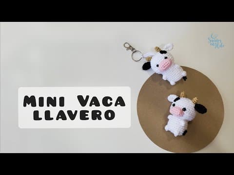 Thumbnail for Vaquita llavero. Amigurumis pequeños paso a paso by Sueños en hilo