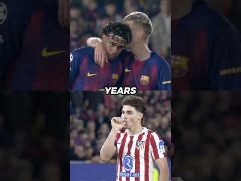 Thumbnail for Lamine Yamal’s heartbreaking reaction as Alvarez ends Barça’s UCL dream with Messi type free kick.😨💔 by FutVibes