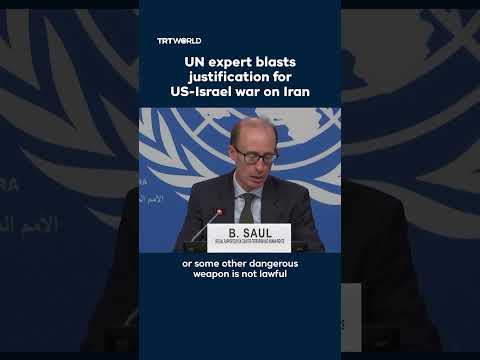 Thumbnail for UN rapporteur rejects US justification for Iran war by TRT World
