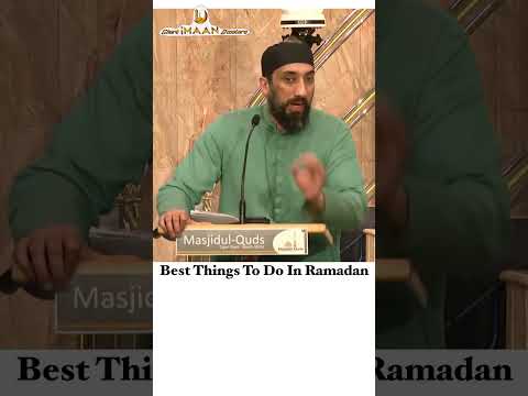 Thumbnail for Nouman Ali Khan Reminder - Best Things To Do In Ramadan #islamicshorts #noumanalikhan #ramadan by SHORTIMAANBOOSTERS