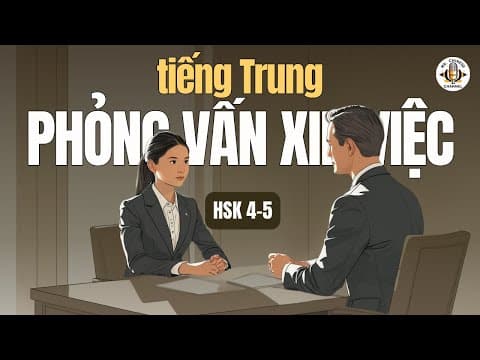 Thumbnail for Phỏng Vấn Tiếng Trung KHÔNG CÒN KHÓ! Hội Thoại Mẫu & Cách Trả Lời Ghi Điểm by Mr. Chinese Channel 