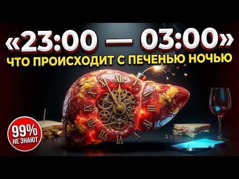 Thumbnail for 23:00 — 03:00: что твоя печень делает ночью и почему ты вредишь ей каждый вечер by Наука, которая удивляет