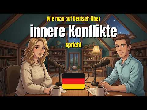 Thumbnail for Wie man auf Deutsch über innere Konflikte spricht | German conversation exercise (A1-A2) by Daily German Talks