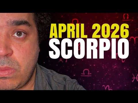 Thumbnail for Scorpio! This Read Gets A Little Too Personal.. Viewer Beware! April 2026 by Tyler Tarot