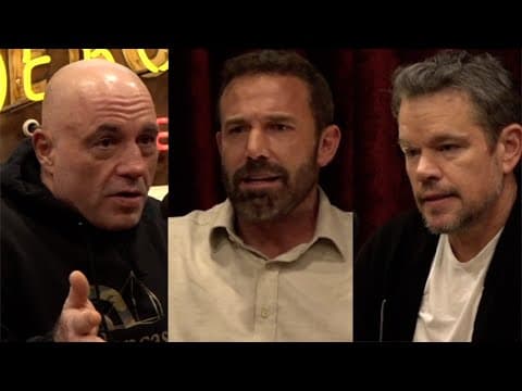 Thumbnail for Ben Affleck & Matt Damon on The Limits of AI in Movie Making by JRE Clips