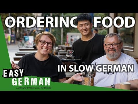 Thumbnail for Ordering in a Restaurant in Slow German | Super Easy German 236 by Easy German