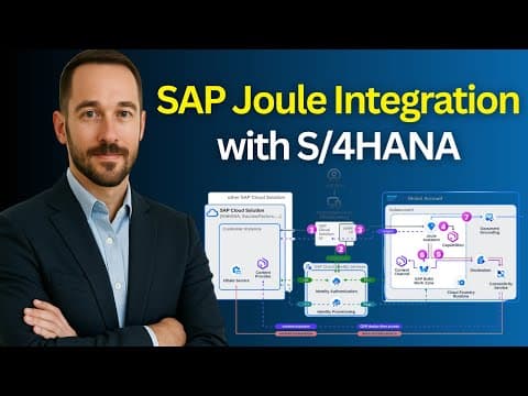 Thumbnail for SAP Joule Architecture Explained | How Joule Integrates with S/4HANA Cloud (2026) by Zequance AI | SAP AI, Joule & Enterprise Agents