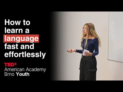Thumbnail for How to learn a language fast and effortlessly | Victoria Obiageli | TEDxAmerican Academy Brno by TEDx Talks