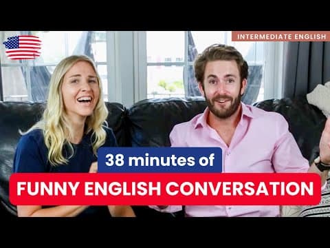 Thumbnail for 38 Minutes of Real Life English Conversation - Intermediate level English Interview by Learn English with Camille
