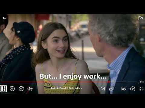 Thumbnail for Emily in Paris, S1, Ep 1, 23 min (with subtitles and script below) by SweetEng4U