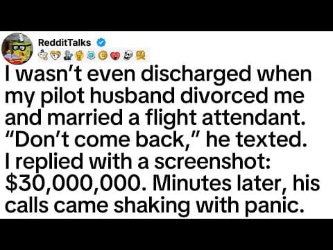 Thumbnail for I wasn’t even discharged when my pilot husband divorced me and married a flight attendant... by RedditTalks