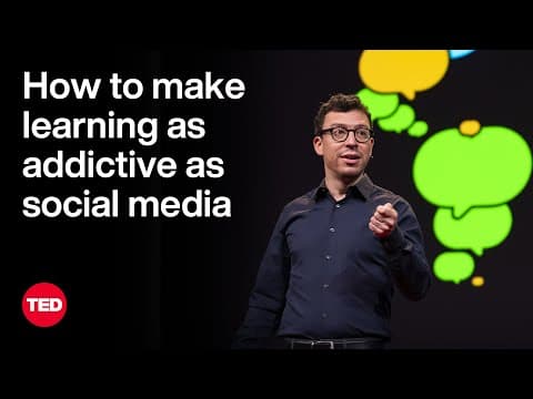 Thumbnail for How to Make Learning as Addictive as Social Media | Duolingo's Luis Von Ahn | TED by TED