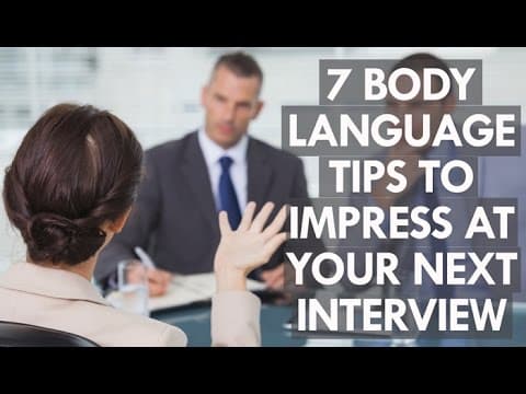 Thumbnail for 7 body language tips to impress at your next job interview by Cognitive Group | Recruiting For Your Future 