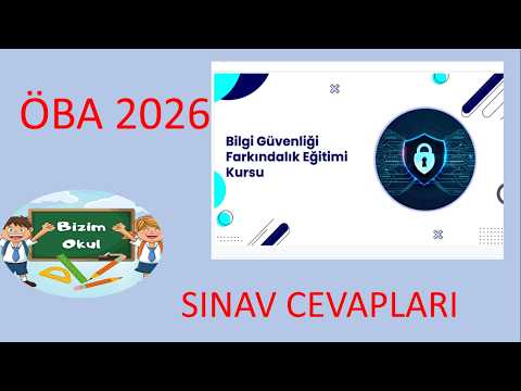 Thumbnail for ÖBA Bilgi Güvenliği Farkındalık Eğitimi Kursu Sınav Soru ve Cevapları 2026 by Bizim Okul Eğitim Kanalı