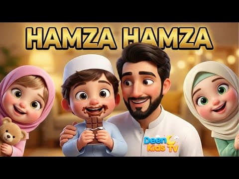 Thumbnail for Hamza Hamza Yes Baba | Johny Johny yes papa islamic version | Teaching good manners Nasheed #kids by Deen Kids TV - English