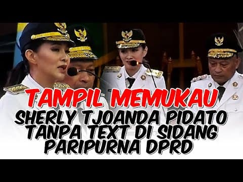 Thumbnail for MENAKJUBKAN! PIDATO SHERLY TJOANDA DI SIDANG PARIPURNA DPRD TANPA TEXT | #sherlytjoanda #trending by respon populer