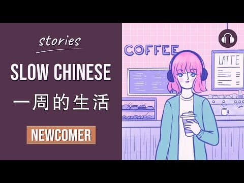 Thumbnail for 一周的生活 | Slow Chinese Stories Newcomer | Chinese Listening Practice HSK 1/2 by Mandarin Click