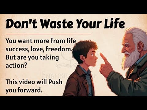 Thumbnail for Don't Waste Your Life || Learn English Through Motivation 🔥 || Graded Reader || Listening Practice✅️ by English Avenue