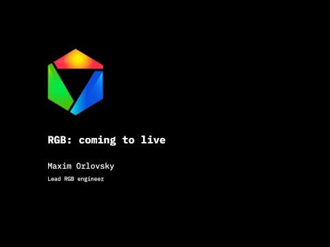 Thumbnail for RGB: coming to live @BTCPrague 2025 by LNPBP Standards Association