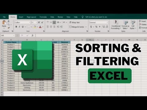 Thumbnail for Sorting and Filtering Data in Excel | How to Organize and Search Data Efficiently by Let Me Explain 