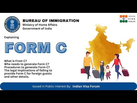 Thumbnail for Form C | FRRO Application | Complete Guide by Indian Visa Forum