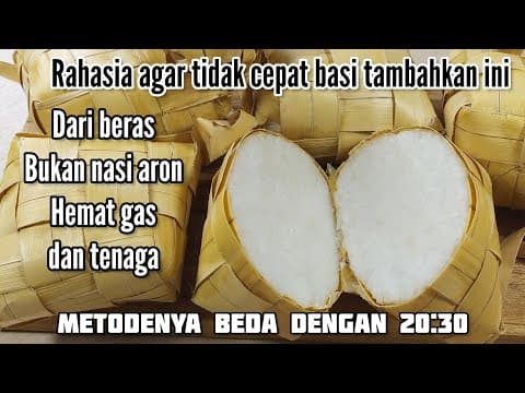 Thumbnail for Cara Masak Ketupat Dari Beras Hanya Direbus 40 Menit & Tidak Cepat Basi, Padat & Matang Sempurna by Lin's Cakes