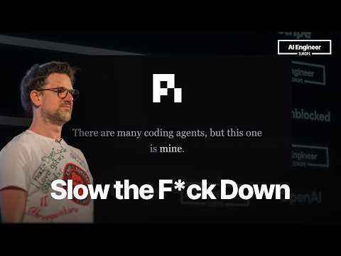 Thumbnail for Building pi in a World of Slop — Mario Zechner by AI Engineer