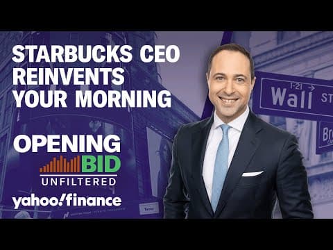 Thumbnail for Starbucks CEO reveals secret AI barista that predicts your order by Yahoo Finance