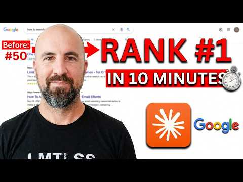 Thumbnail for How I Use Claude Code for SEO to Rank #1 (in 10 minutes) by Tim The SEO Guru
