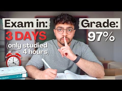 Thumbnail for How to Cram 4 Months of Studying in 4 Hours (I'll delete this if you don't get A*s) by Zain Asif